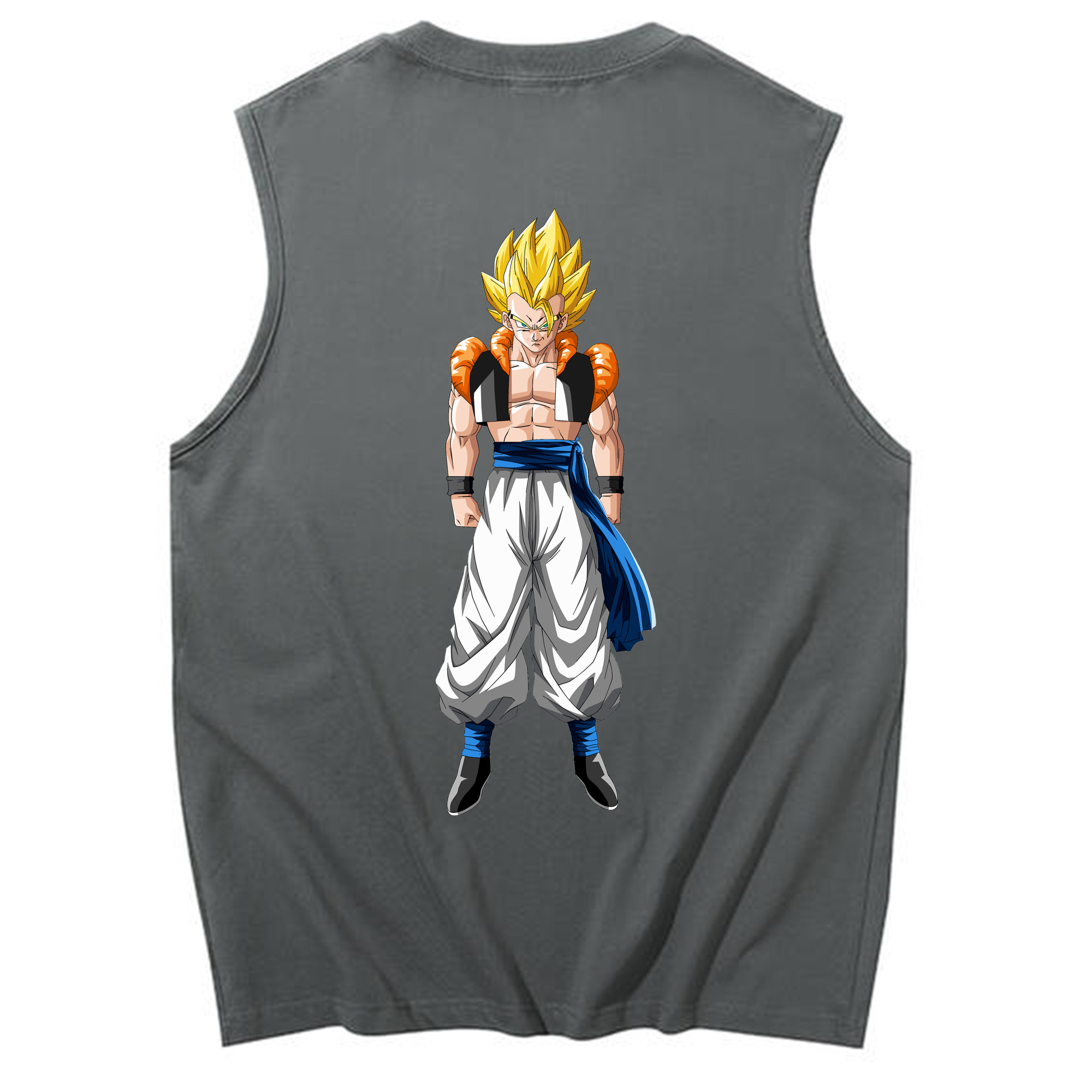 （画像用） ドラゴンボール ベジータ四世（Bejīta Yonsei）DRAGON BALL Vegeta IV コットン100％タンクトップ（背面プリント）